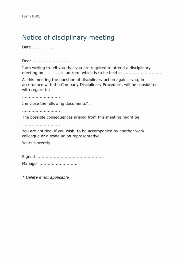 Sample Letter for Employees Unique 9 Disciplinary Warning Letters Free Samples Examples