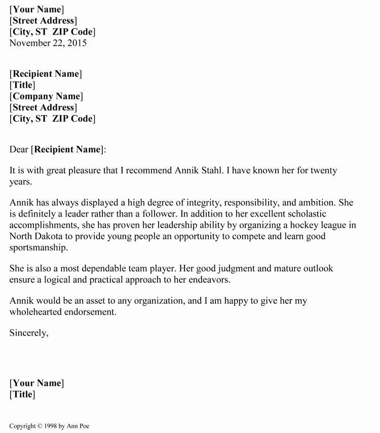 Sample Letter Of Reference Inspirational 5 Samples Of Reference Letter format to Write Effective