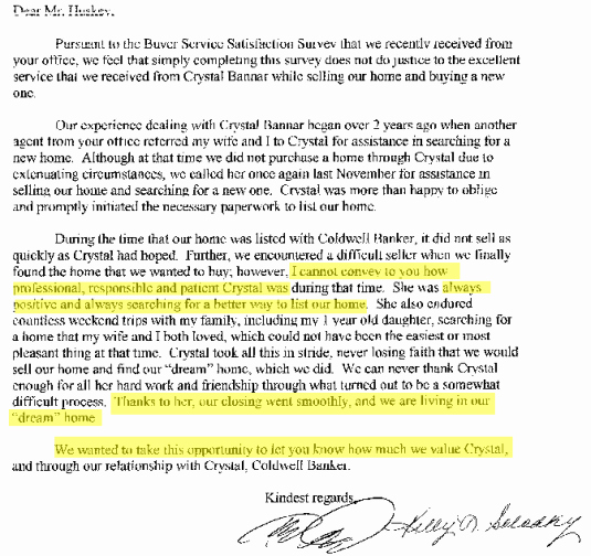 Sample Letter to Home Seller Awesome Seller Buyer Testimonial Letter
