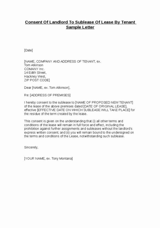 Sample Letter to Landlord Unique Lease Termination Letter Landlord to Tenant