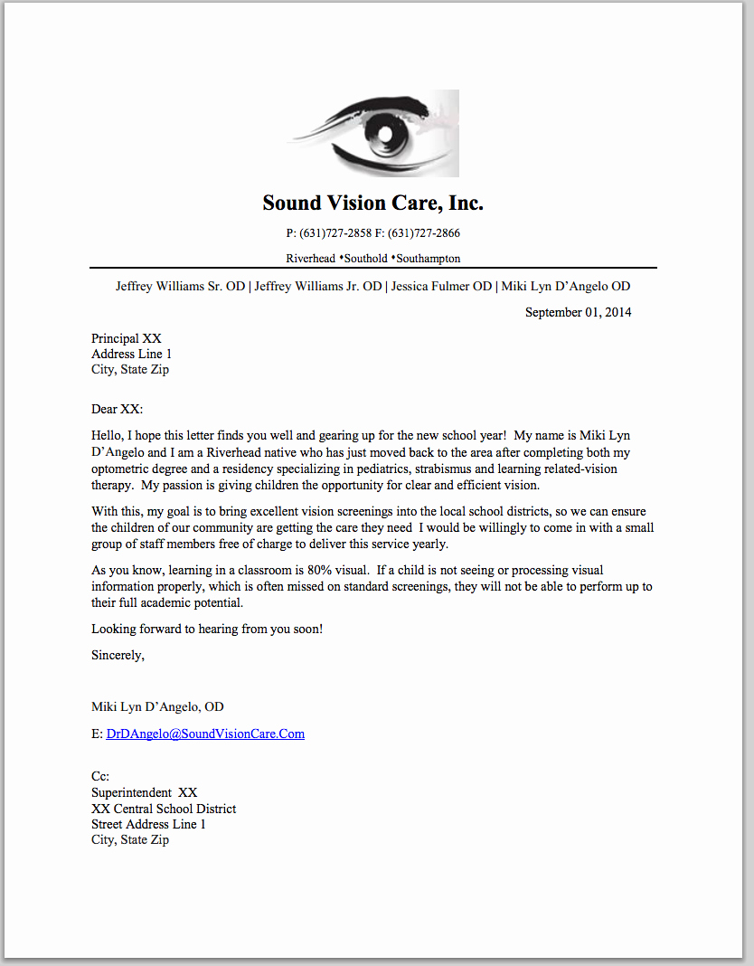 Sample Letter to Patient Unique How to Get Referrals to Your Vision therapy Practice