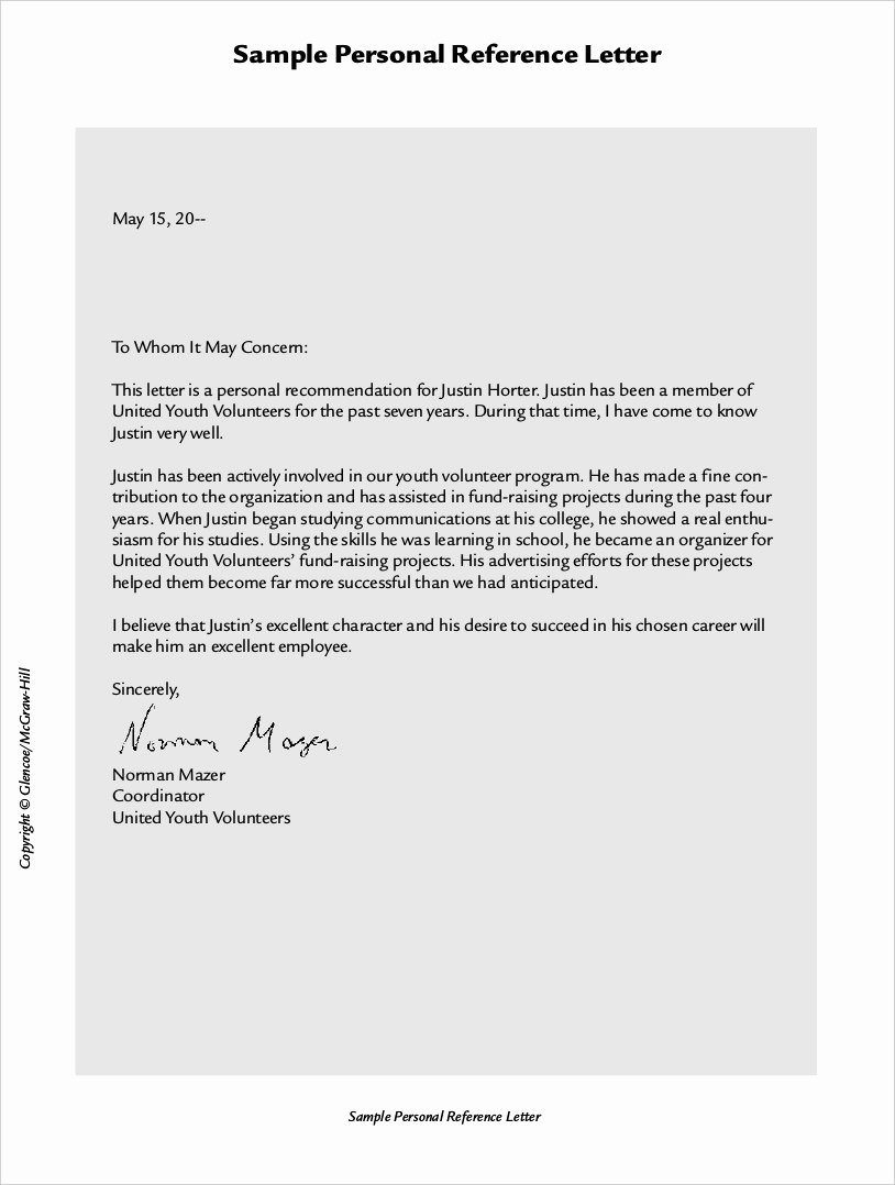 Sample Letters for Employees Beautiful format Of Re Mendation Letter From Employer Pics