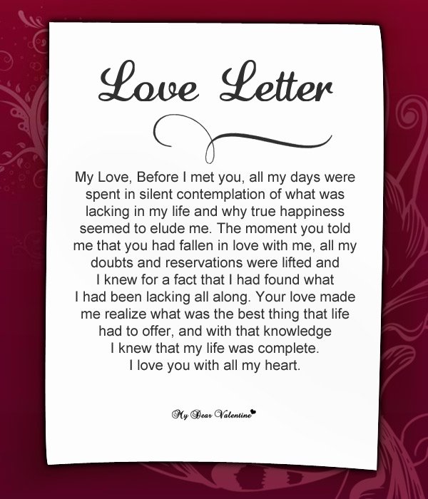 Sample Love Letter to Boyfriend Best Of 20 Special and Romantic Love Letters for Girlfriends