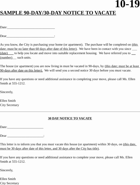 30 Sample Move Out Notice Example Document Template