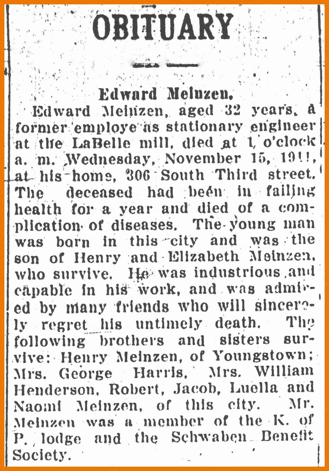 Sample Obituary Wording Wmret