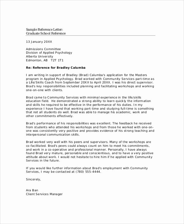 Sample Of A Referee Letter Lovely 8 Reference Letter Samples Pdf Word