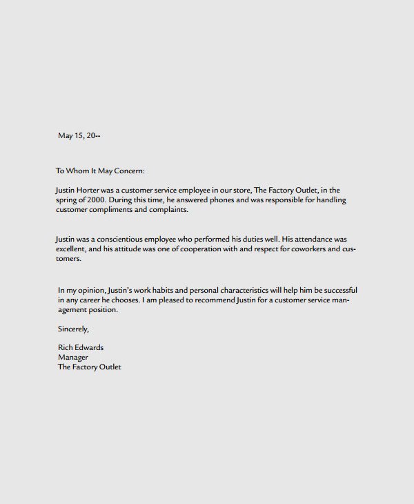 Sample Of A Referee Letter Unique Free 17 Business Reference Letter Examples In Pdf