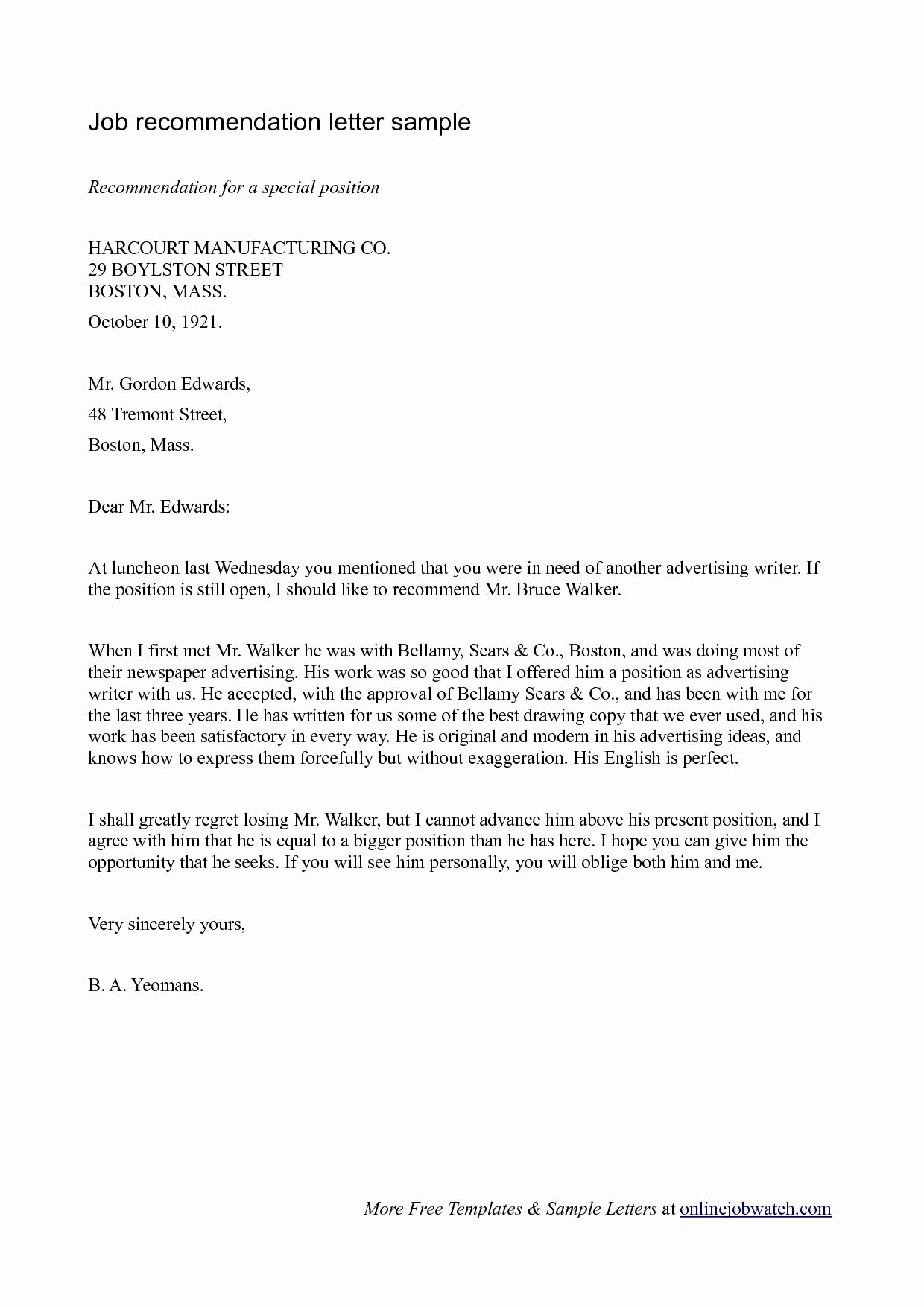Sample Of A Reference Letter New Sample Professional Reference Letter