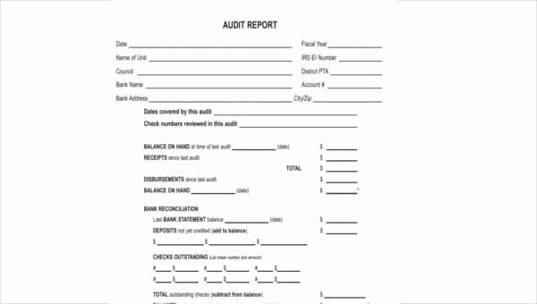 Sample Of Auditing Report Beautiful Sample Audit Report forms 8 Free Documents In Word Pdf