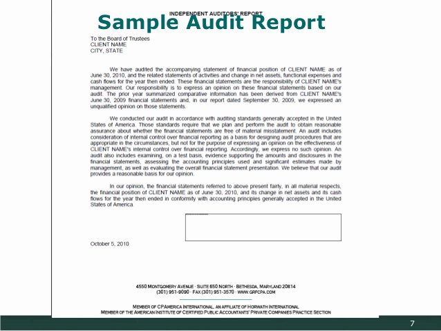 Sample Of Auditing Report Elegant An Introduction to Financial Management and Reporting