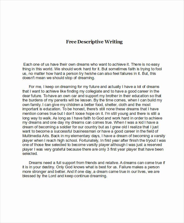 Sample Of Descriptive Essay Inspirational How to Write A Good Descriptive Paragraph 25 Examples