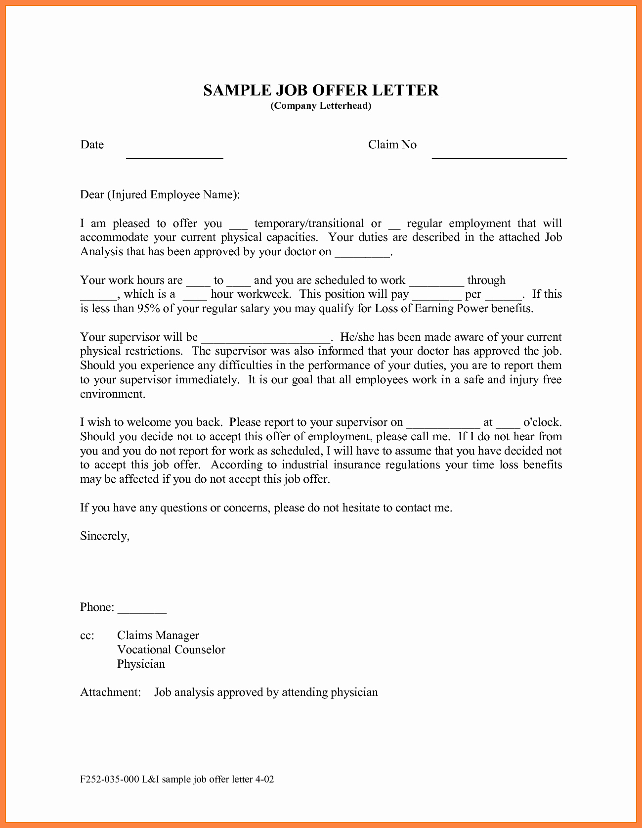 Sample Of Offer Letters Luxury 10 Offer Of Employment Letter