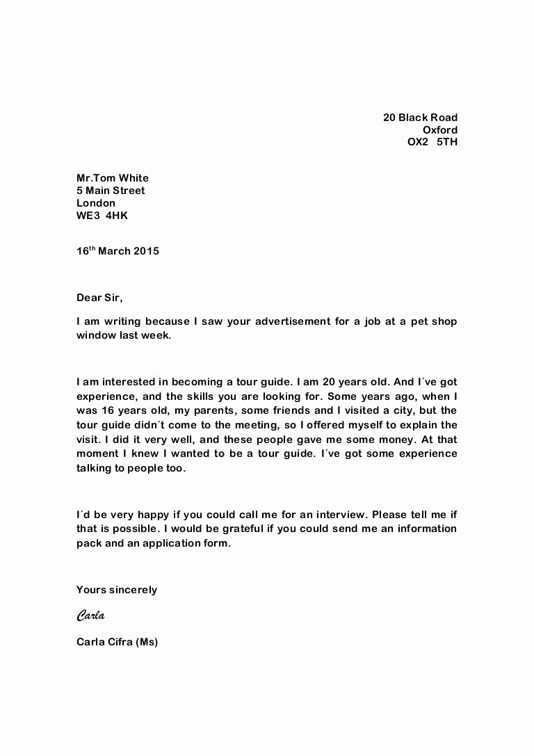 Sample Of Official Letter New Writing A formal Letter Carla