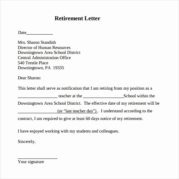 Sample Of Retirement Letter Elegant Letter Retirement Sample Icebergcoworking