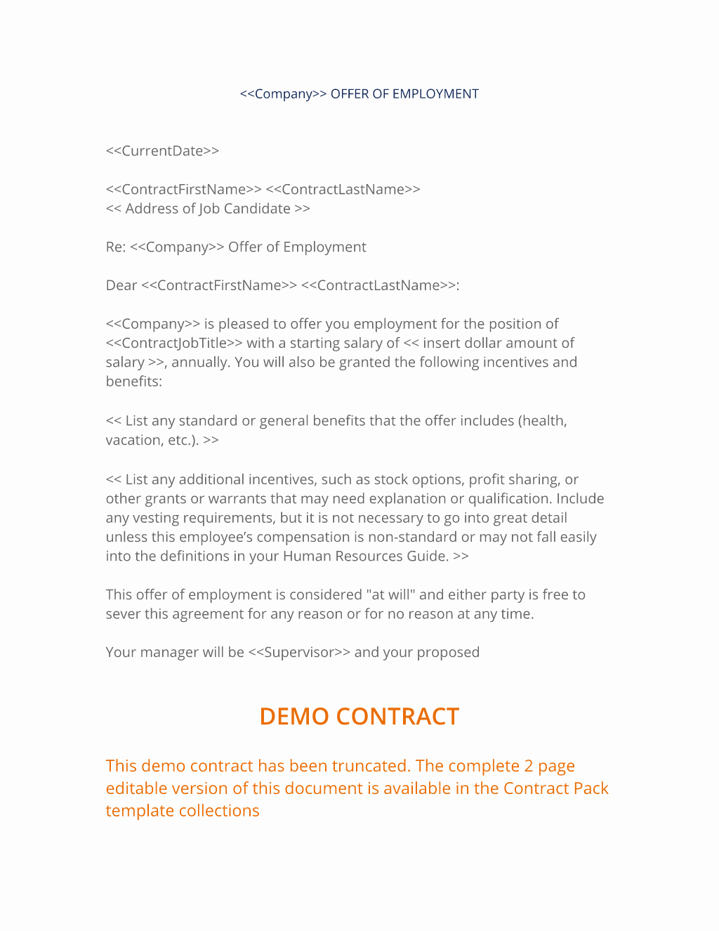Sample Offer Letters for Employment Beautiful Fer Of Employment Letter 3 Easy Steps