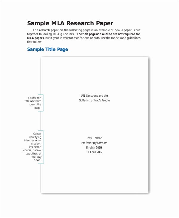 Sample Outlines for Research Papers Elegant Sample Mla Outline 6 Documents In Pdf Word