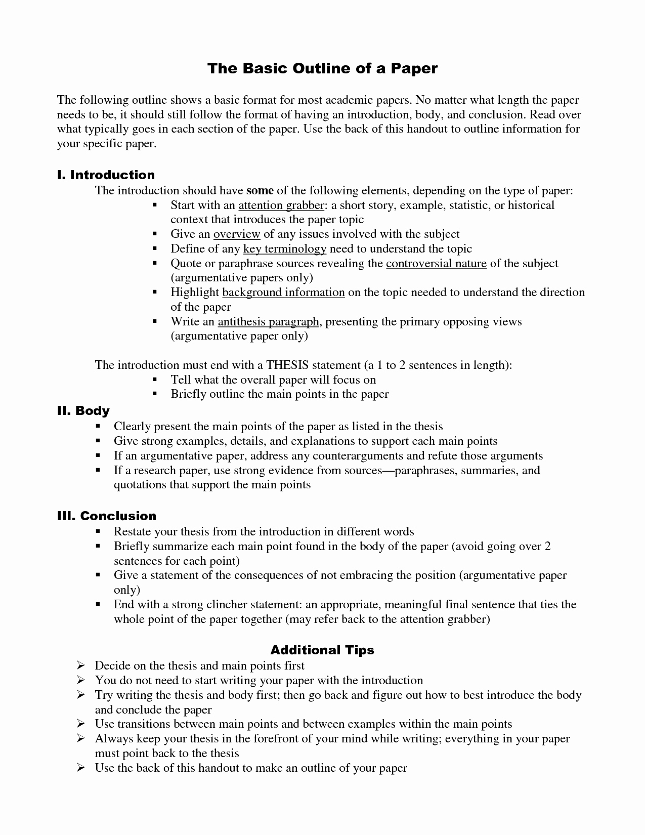 Sample Outlines for Research Papers Luxury High Paper Research School Write Research Paper and
