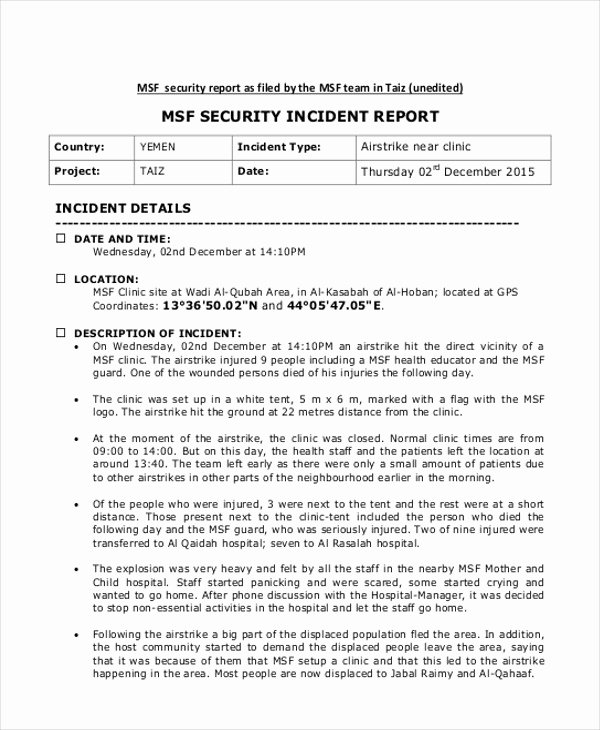 Sample Police Report Writing Lovely Incident Report Sample In Nursing 7 – New Pany Driver