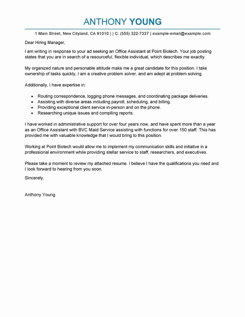 Sample Professional Cover Letter Elegant Outstanding Cover Letter Examples for Every Job Search