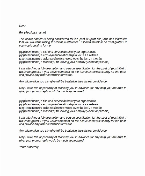 Sample Professional Letter Of Recommendation Lovely 19 Professional Reference Letter Template Free Sample