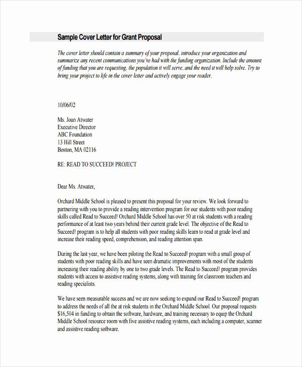 Sample Proposal Cover Letter Lovely Free 57 Proposal Templates and Examples In Pdf