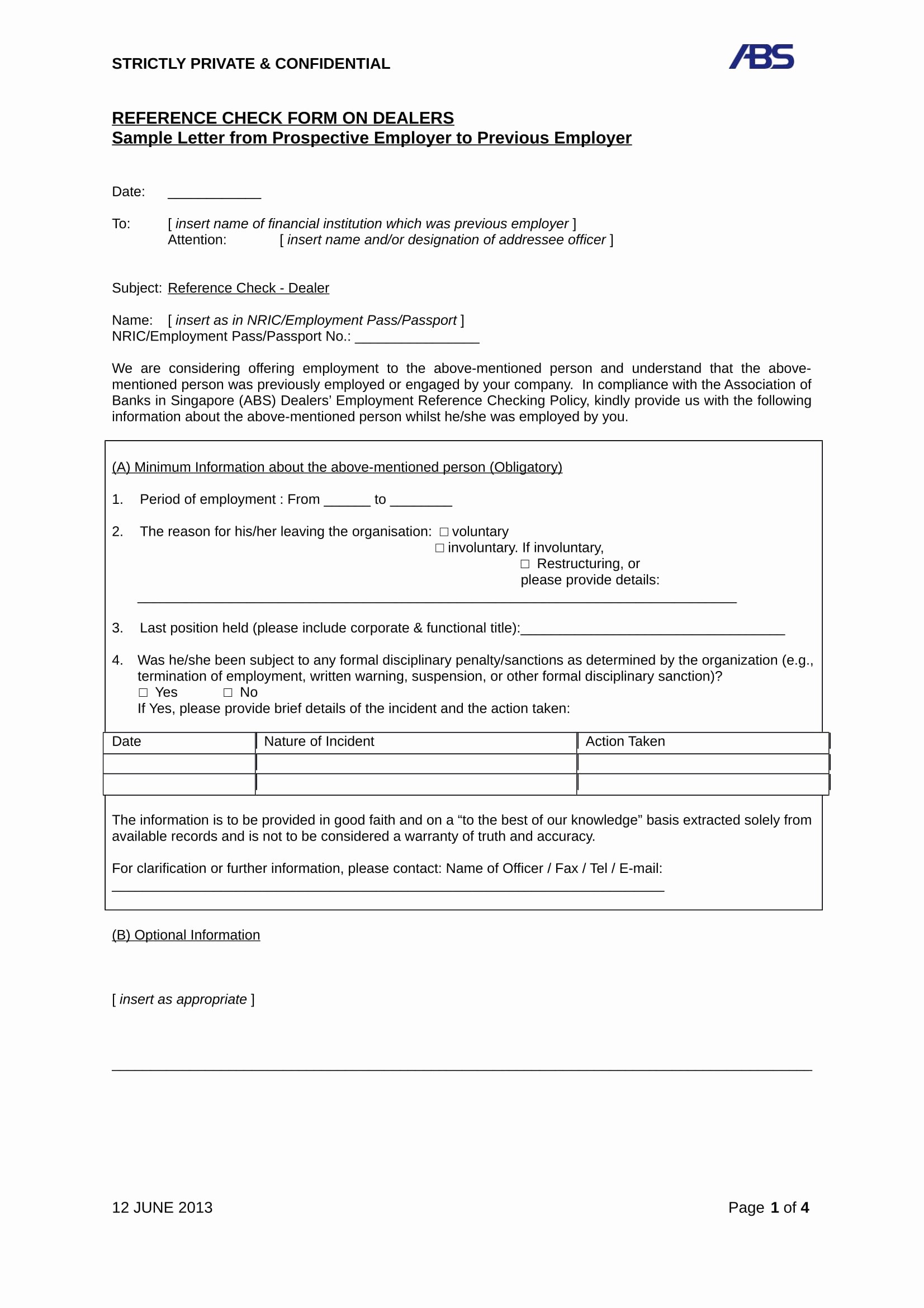 Sample Reference Check form Inspirational 14 Reference Check forms Free Pdf format Download