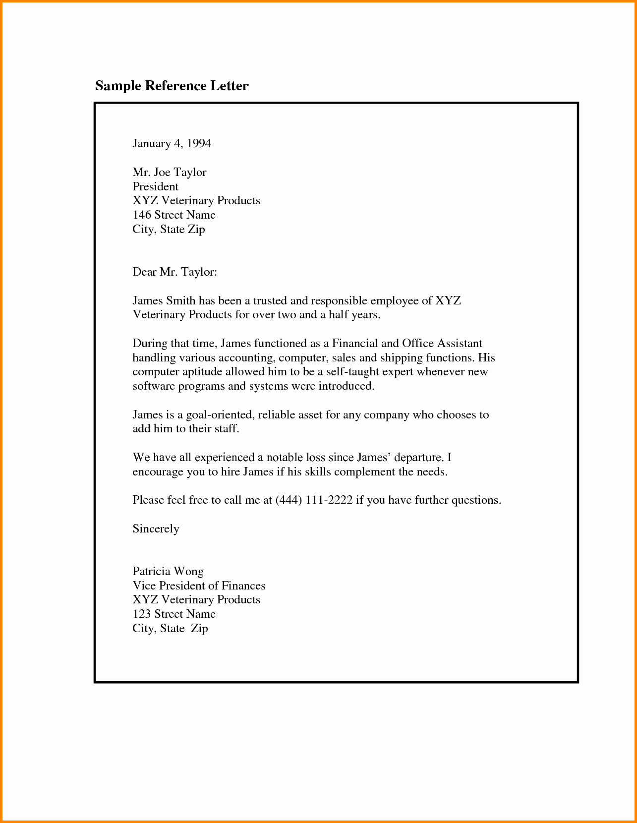 Sample Reference Letter for Employee Inspirational 8 Employee Reference Letter Sample