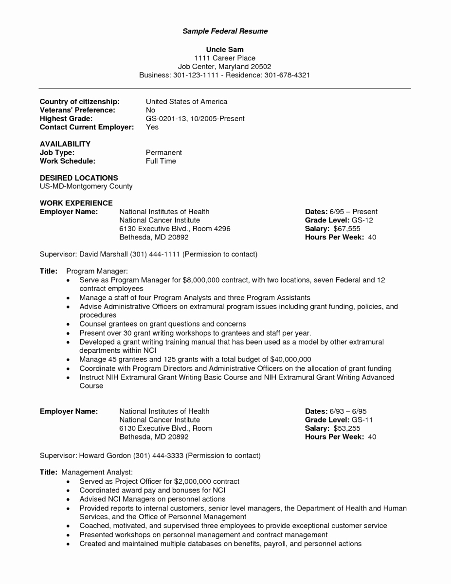 Sample Resume for Federal Jobs Lovely Resume Examples Year 10 Resume Templates