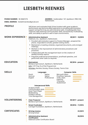 Sample Resume High School Unique Resume Examples by Real People English Teacher Cv Sample