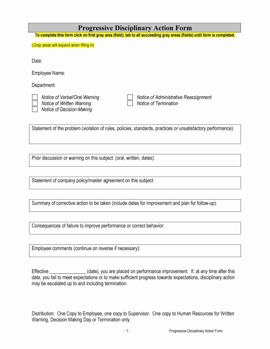 Sample Write Up for Employee Awesome 46 Effective Employee Write Up forms [ Disciplinary