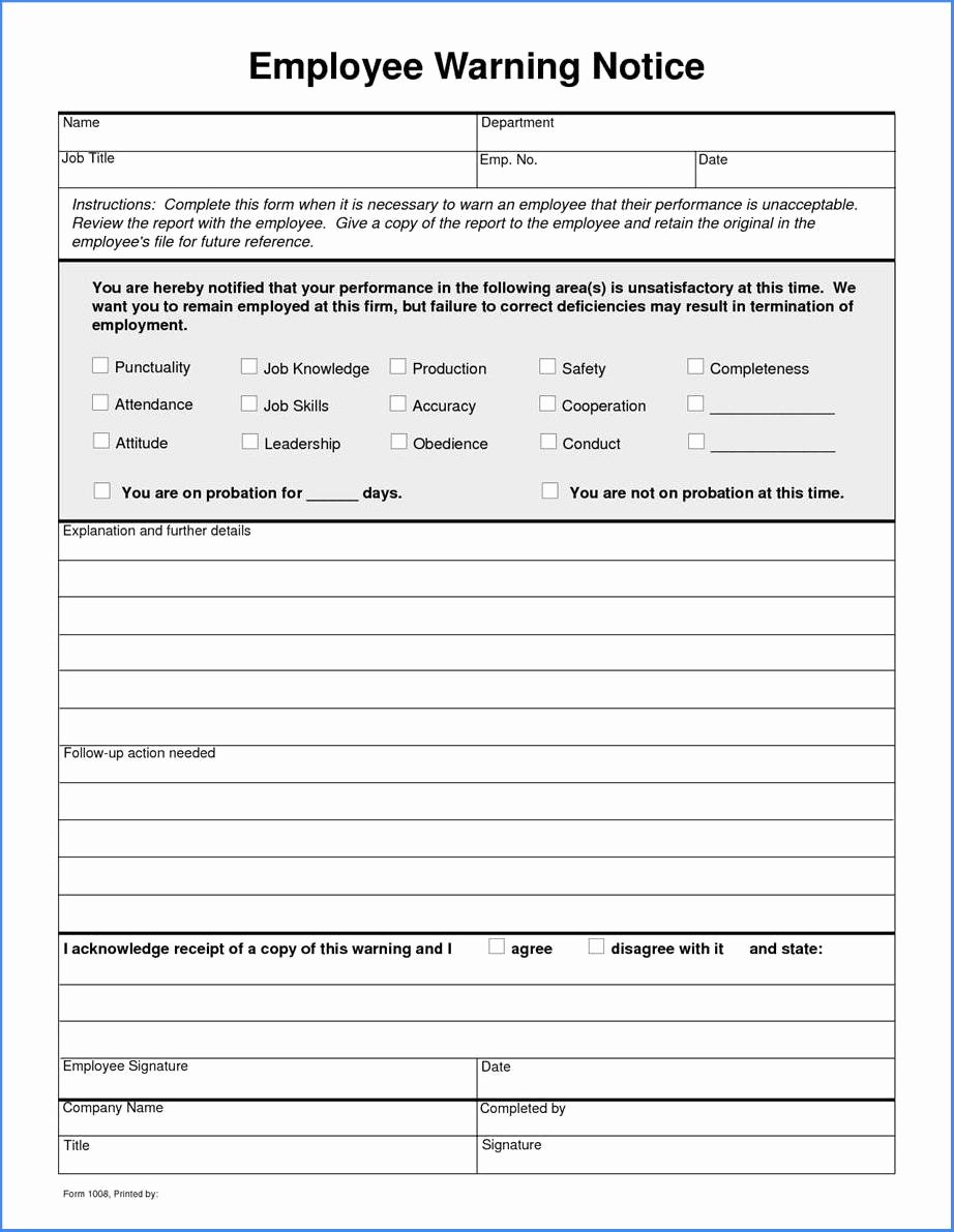 Sample Write Up for Employee New Benefits Using An Employee Write Up form 88