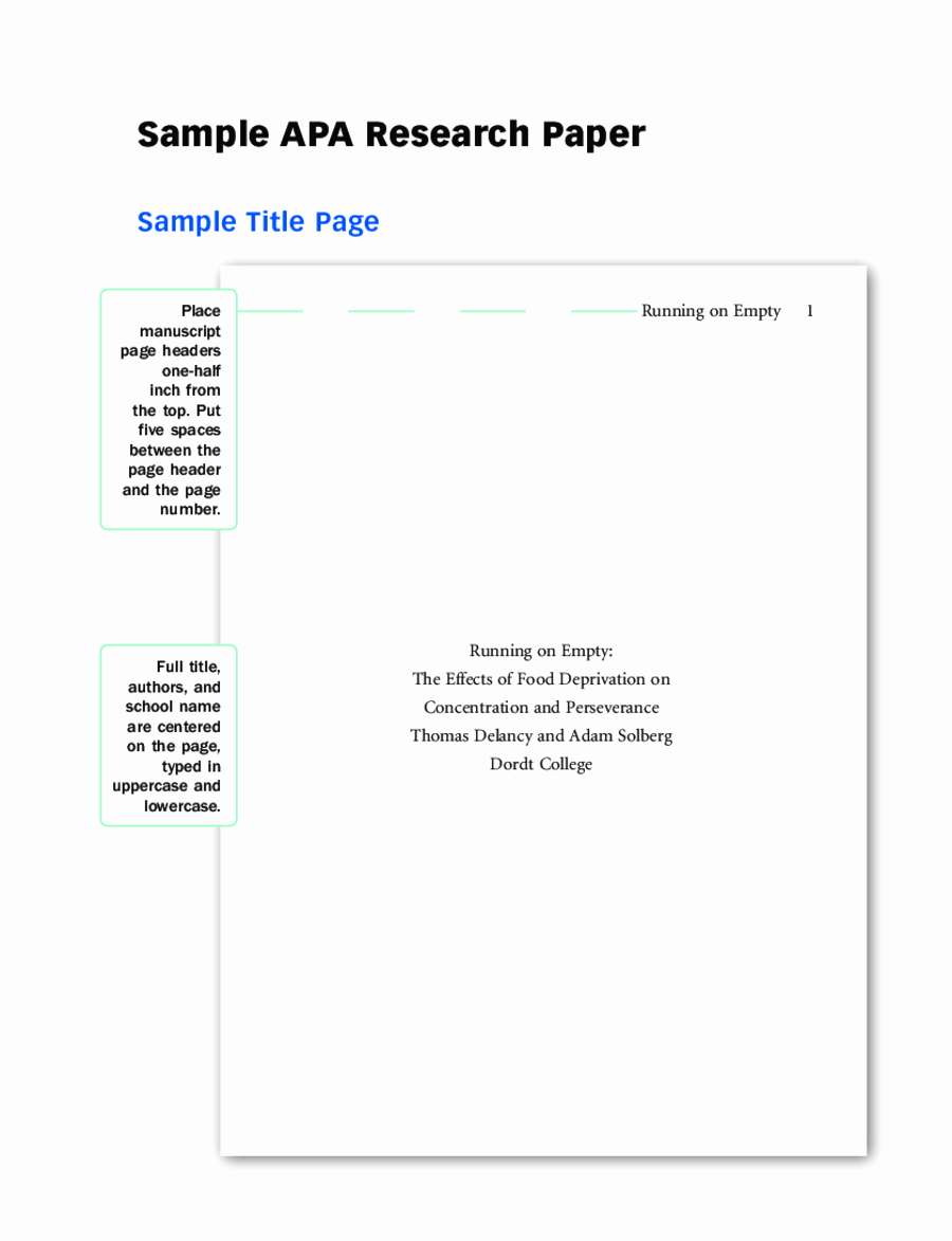 Samples Of Apa format Inspirational 2019 Apa Title Page Fillable Printable Pdf &amp; forms