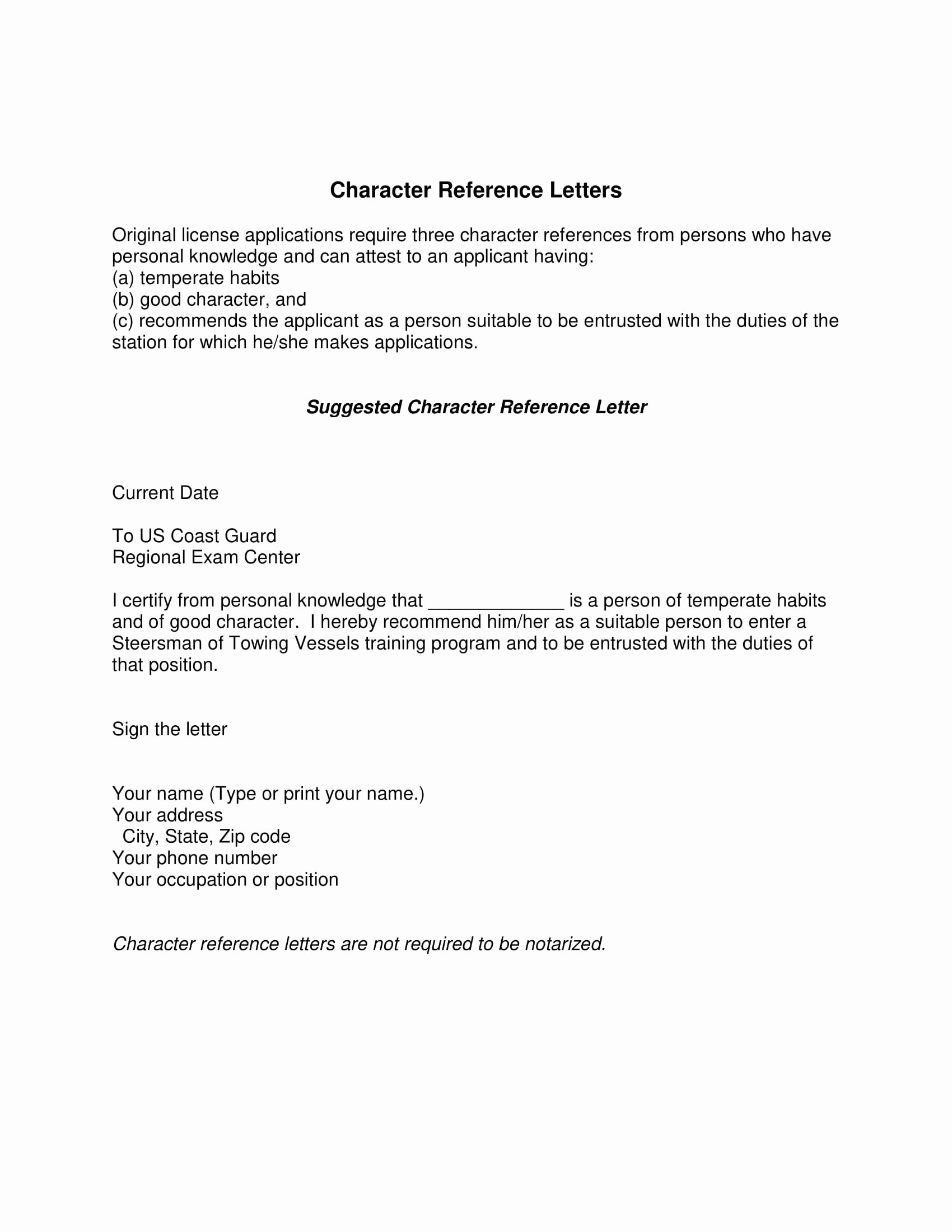 Samples Of Reference Letters Fresh 8 Character Reference Letter Examples Pdf