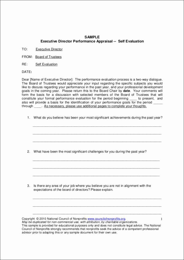 Samples Of Self Evaluations Lovely Dos In Writing Your Self Evaluation 10 Samples and Templates