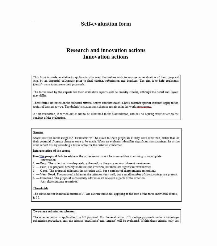 Samples Of Self Evaluations New 50 Self Evaluation Examples forms &amp; Questions Template Lab
