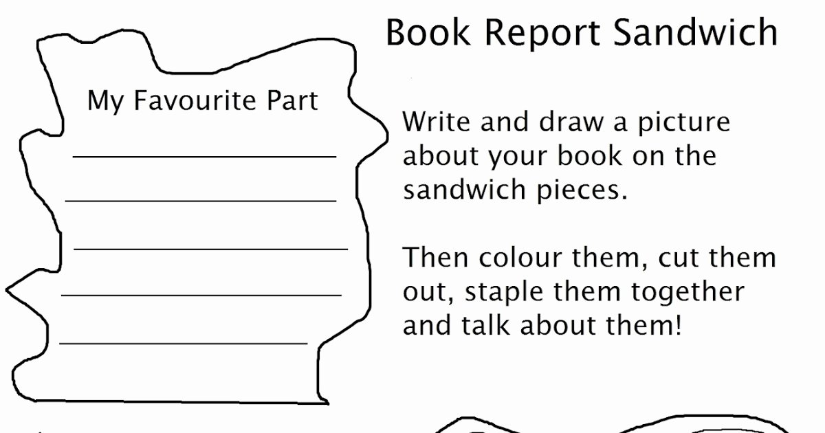 Sandwich Book Report Template Luxury Mango Chutney Craft Y Project Useful Worksheets