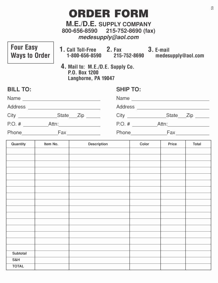 School Photo order form Template Awesome order form