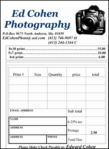 School Photo order form Template Beautiful Providing Photography Services Including Weddings