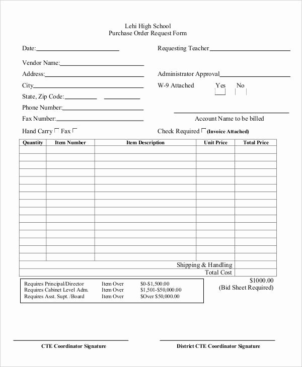 School Photo order form Template Lovely 15 Purchase order Templates