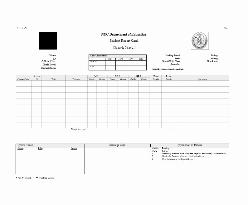 School Report Cards Templates Fresh 30 Real &amp; Fake Report Card Templates [homeschool High