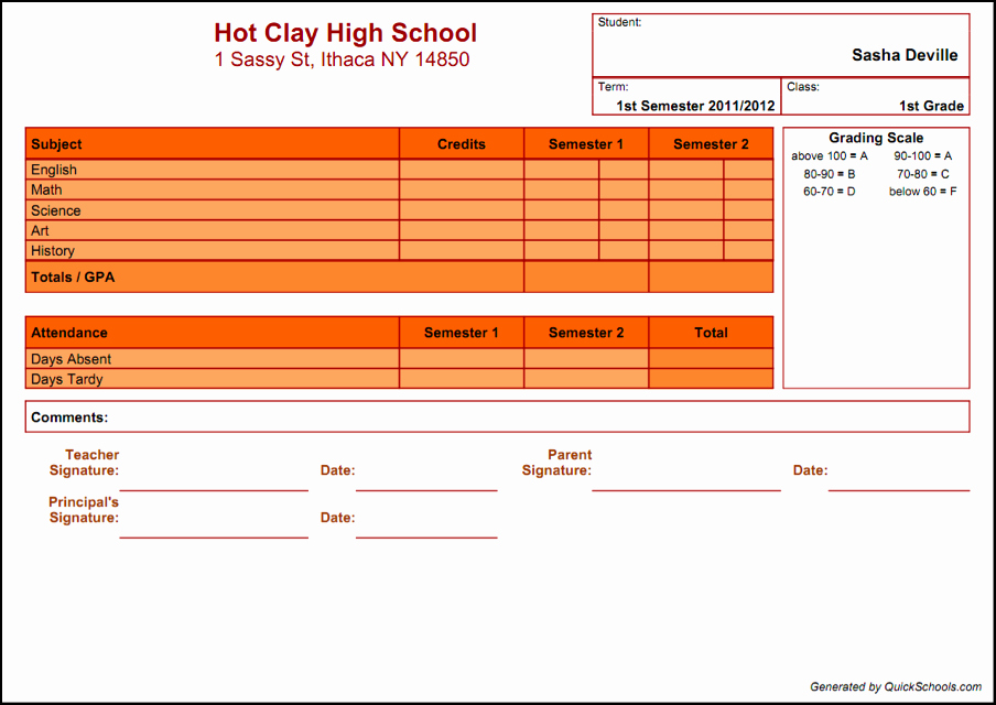 School Report Cards Templates Luxury Select A Template for Your School’s Report Card soon
