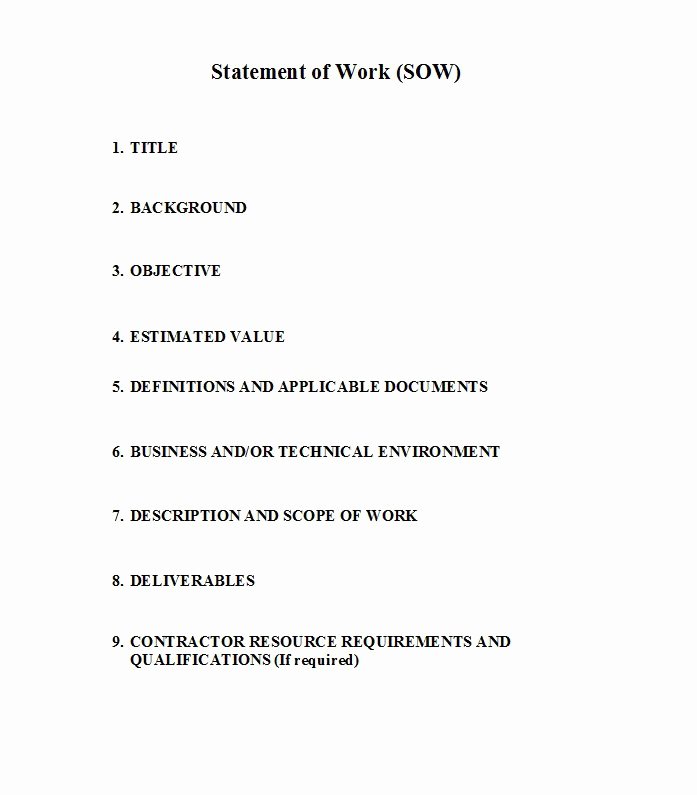 Scope Of Works Sample Awesome 30 Ready to Use Scope Of Work Templates &amp; Examples