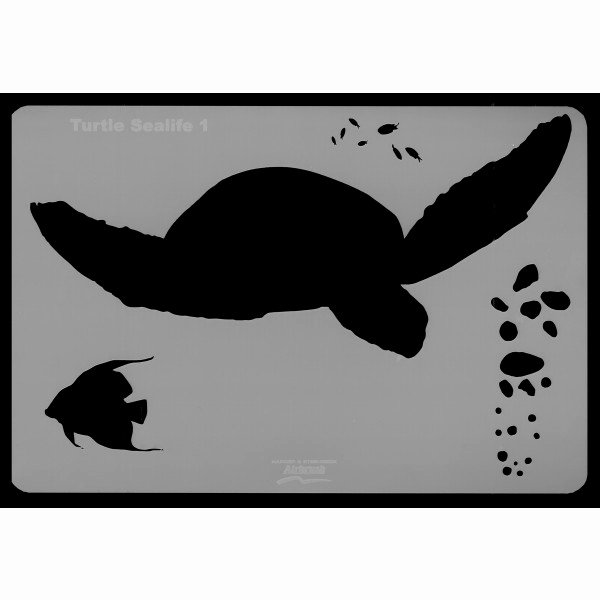 Sea Turtle Stencil Template Fresh Harder &amp; Steenbeck Stencil Turtle Sea Life