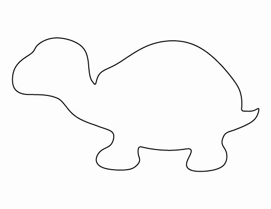 Sea Turtle Stencil Template New Turtle Pattern Use the Printable Outline for Crafts