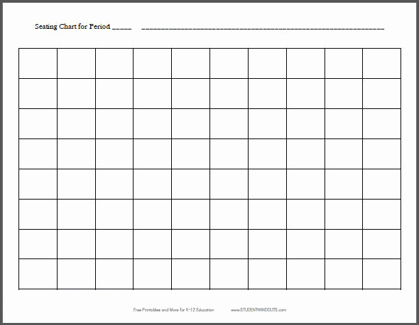 Seating Chart for Classroom Best Of 10x8 Horizontal Classroom Seating Chart Template Free