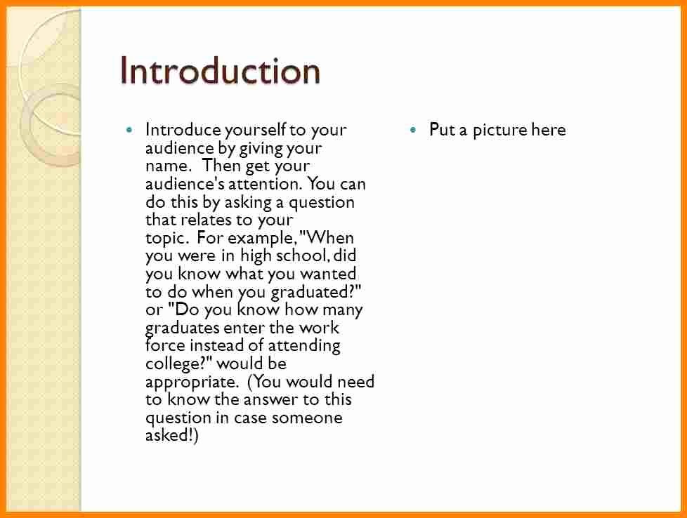 Self Introductory Speech Example Beautiful 3 Examples Of Introduction Speech About Yourself