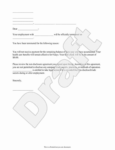 Separation Letter to Employee Unique Letter Separation From Employer Template