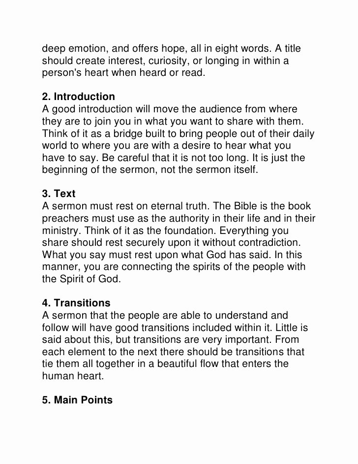 Sermon Template Microsoft Word Awesome How to Write A Sermon Outline