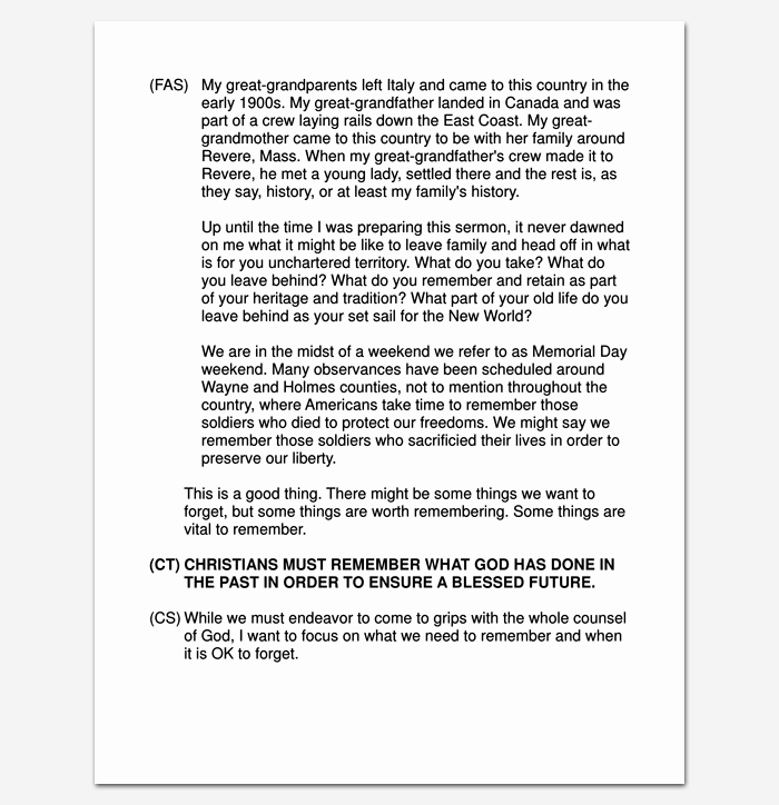 Sermon Template Microsoft Word Unique Sermon Outline Template 12 for Word and Pdf format