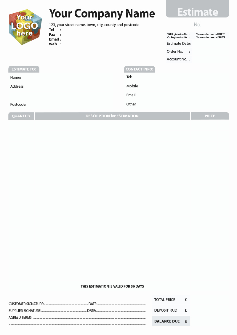 Server order Pad Template Best Of Estimate Template Artwork for Carbonless Ncr Print From £40